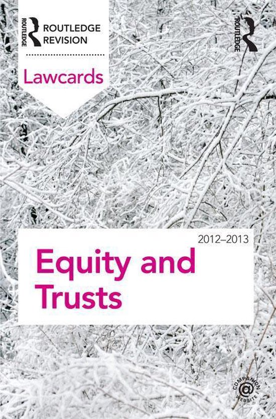 Equity and Trusts Lawcards 2012-2013 - cover