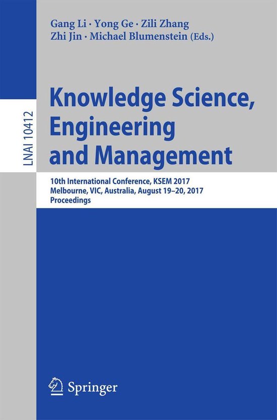 Springer Nature Proceedings Computer Science - Knowledge Sci ... - cover