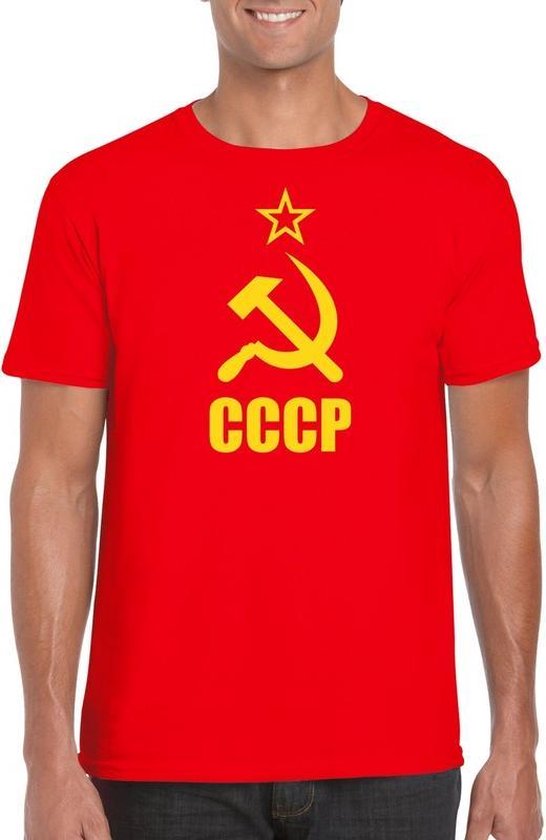 Rood CCCP / Sovjet-Unie t-shirt voor heren - communistisch shirt XXL |  bol.com