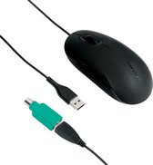 Targus Muis - 3 Knoppen/ USB / PS2 / Zwart