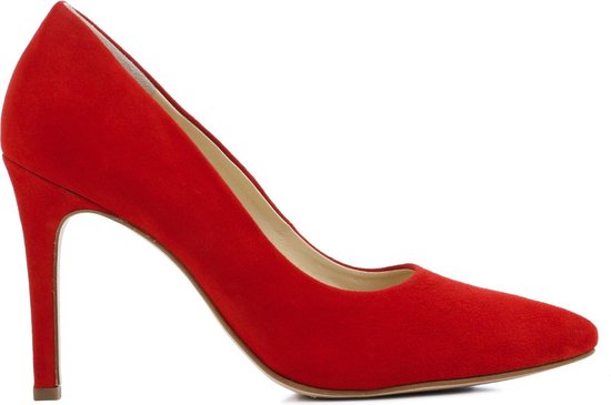 Paul Green Dames Suède 30016745 / Schoenen hoogte 7-9 - 3591 - Rood - Maat  38 | bol.com