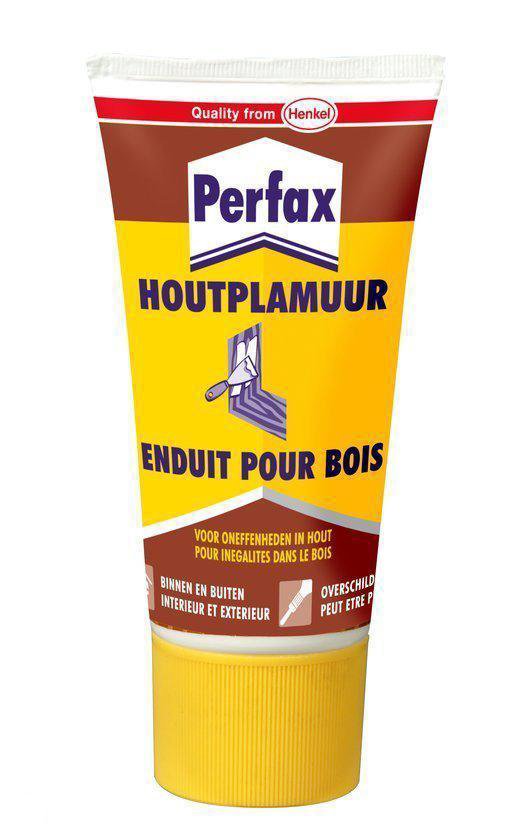 Perfax Houtplamuur - Overschilderbaar - Voor Binnen en Buiten - 250 g - Hout plamuur