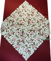 Open met roze bloem - Tafelkleed -Vierkant  85 cm - 7662-RSZ