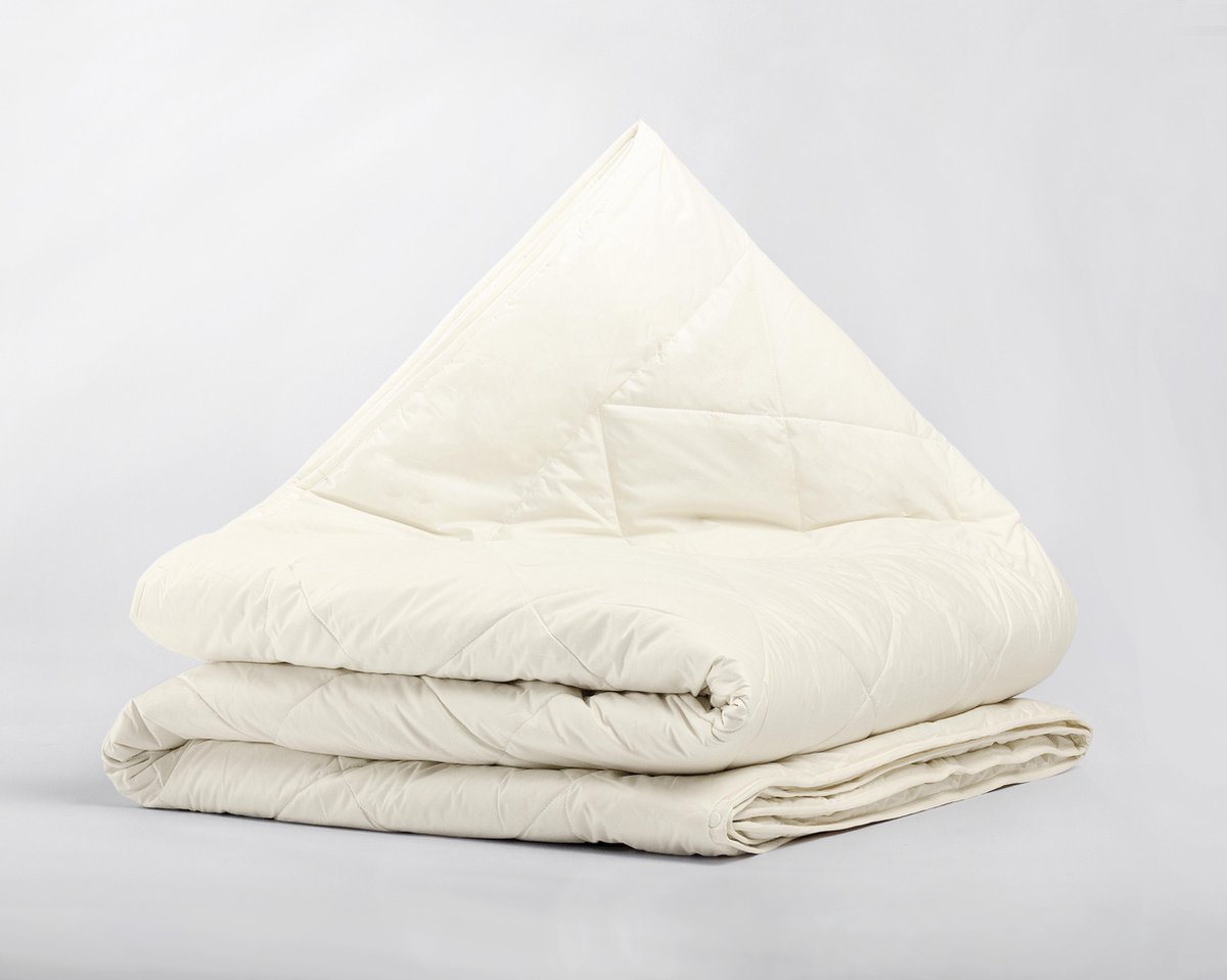 Sleeptime Percal Wollen - 4-Seizoenen Dekbed - Lits-Jumeaux - 240x200 - Creme