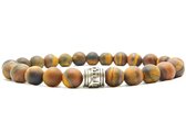 Beaddhism - Armband - Matt Tiger - Guru - 8 mm - 17 cm