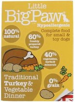 Little Big Paw Traditionele Kalkoen/Groenten - Hondenvoer - 7 x 150 gr
