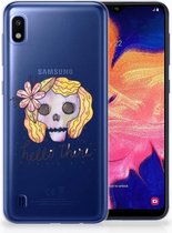 Samsung Galaxy A10 Bumper Siliconen Hoesje Boho Skull