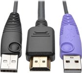 Tripp-Lite B055-001-UHD NetDirector HDMI USB Server Interface Unit with Virtual Media and CAC Support (B064-IPG Series), USB and HDMI TrippLite