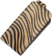 Grijs Zebra Classic Flip case hoesje voor Samsung Galaxy Note 2 N7100