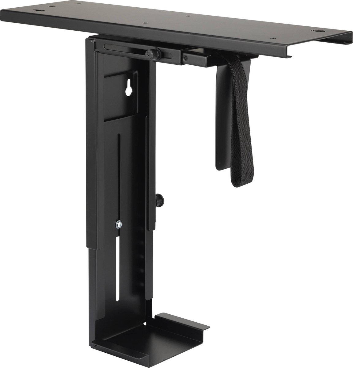 SpeaKa Professional SP-6353552 PC-houder Onder tafel, Verticaal, Horizontaal Zwart Belastbaar tot: 10 kg - SpeaKa Professional