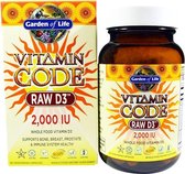 Vitamin Code - Raw D3- 2.000 IU (60 Vegetarian Capsules) - Garden of Life