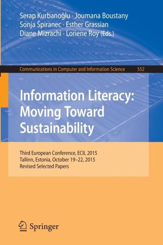 Information Literacy Moving Toward Sustainability - cover
