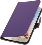Bookstyle Wallet Case Hoesjes voor Galaxy S7 Edge Plus Paars