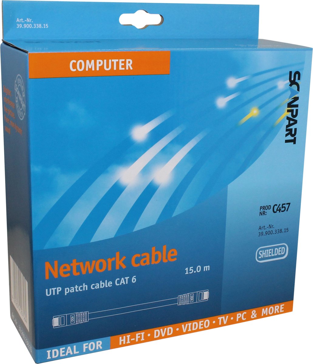 netwerkkabel (UTP) CAT6 15,0m