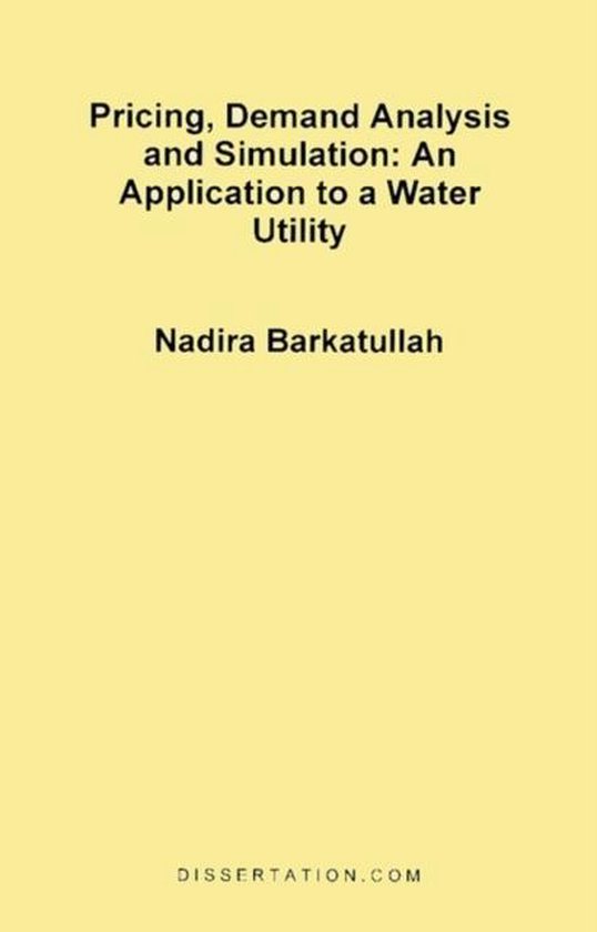Pricing, Demand Analysis and Simulation | 9781581120479 | Nadira ...