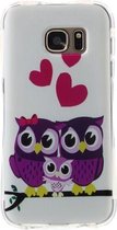 Samsung Galaxy S7 silicone gel hoesje uil love