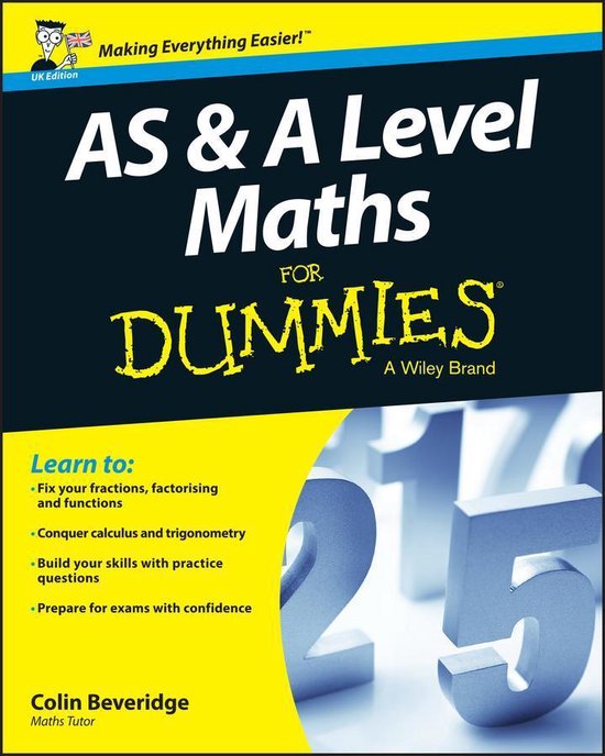 AS and A Level Maths For Dummies - cover