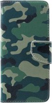Book Case - Geschikt voor Samsung Galaxy S8 Plus Hoesje - Camouflage