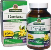 Nature's Answer, Damiana Leaf, 800 mg, 90 vegetarische capsules