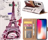 Parijs Boekmodel Hoesje iPhone XR