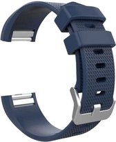 Siliconen polsbandje voor de Fitbit Charge 2 - Donkerblauw Navy