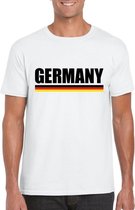 Wit Duitsland supporter shirt heren S