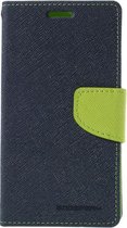 Mercury Fancy Diary Wallet Case voor LG G4 (H815) - Blauw/Groen