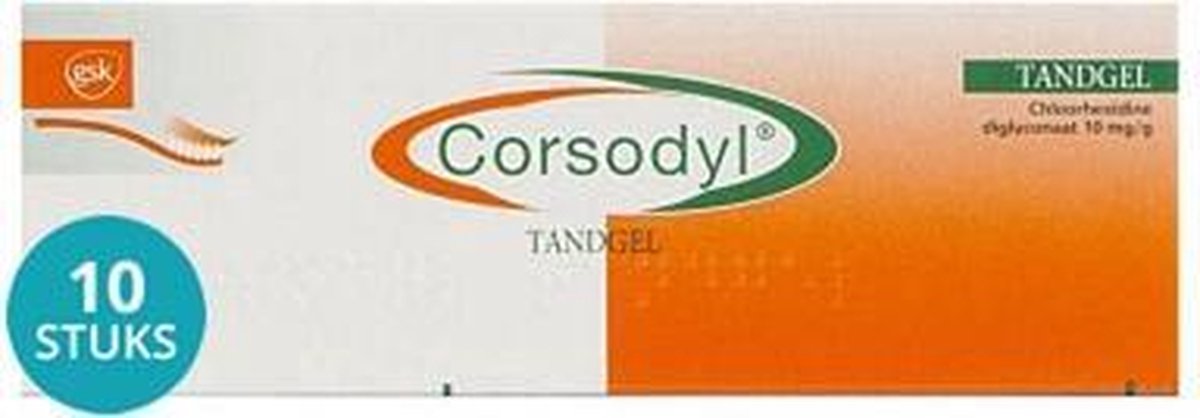 Corsodyl Tandgel Voordeelverpakking van 10 tubes | bol.com