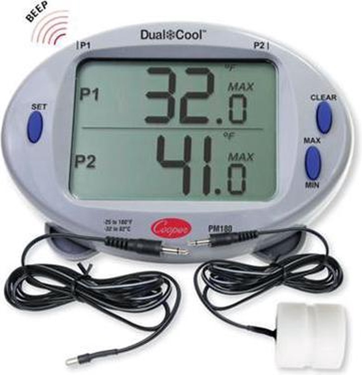 Dualcool panel thermometer 32°c tot +82°c