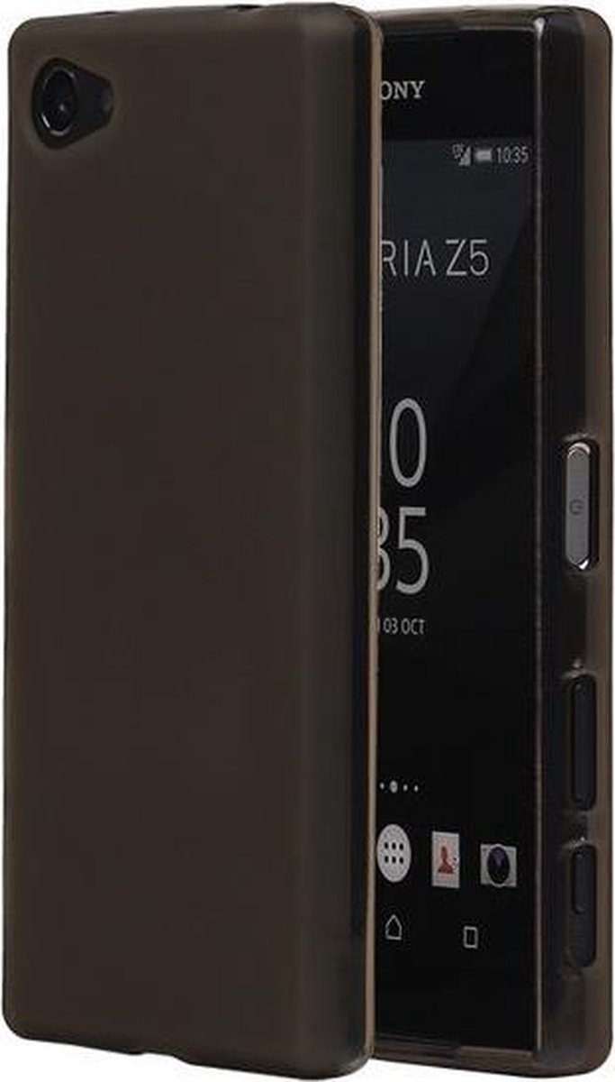 Sony Xperia Z5 Compact TPU Hoesje Transparant Grijs