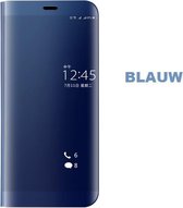Clear View Stand Cover voor de Huawei P Smart _ Blauw