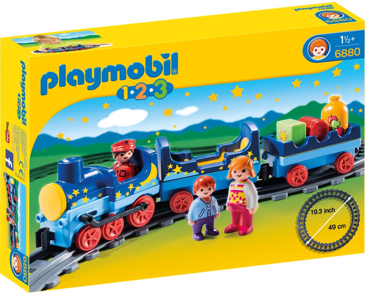 Playmobil 70179 - playmobil 1.2.3 - train avec passagers et