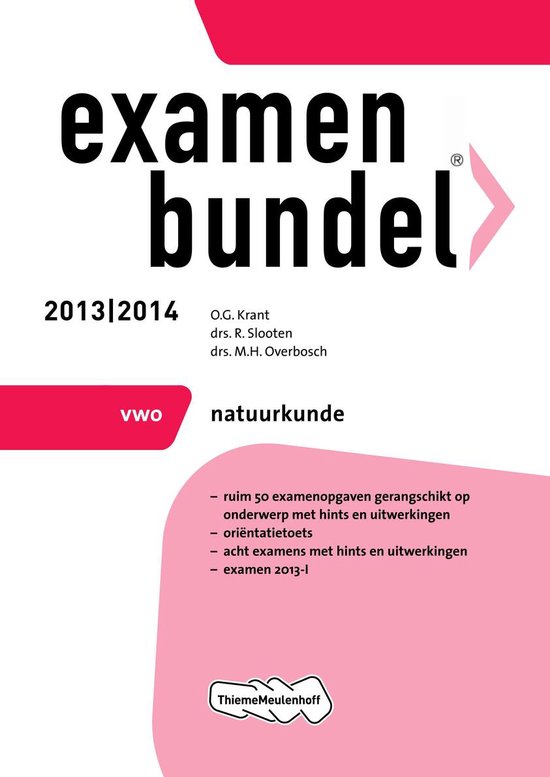 Examenbundel 2013/2014 vwo natuurkunde