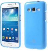 Goospery Silicone case hoesje Samsung Galaxy Core LTE G386F licht blauw