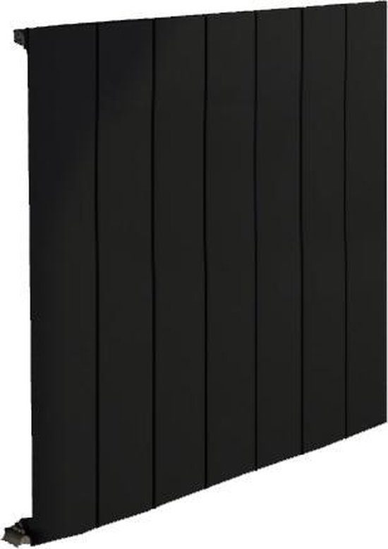 Design radiator horizontaal aluminium mat zwart 60x66cm 777 watt