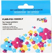 FLWR - Inktcartridge / PGI-1500XL / Geel - Geschikt voor Canon