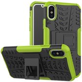 Kickstand Case Hoesje iPhone X - Groen