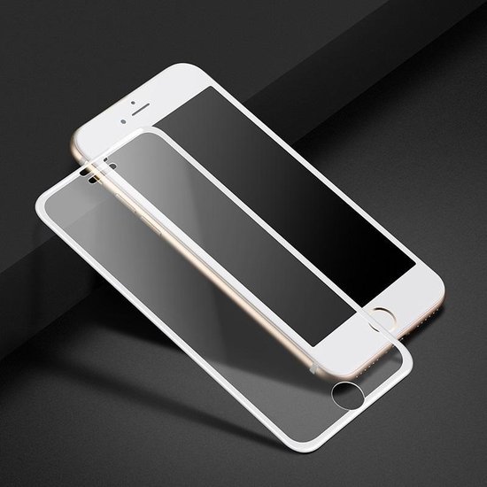 bol.com | iPhone 8 7 6S 6 Glasfolie - Complete Scherm Bescherming -  Bescherm Glas - Screen...