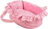 Mini Mommy reiswiegje kleine maat roze 35 cm