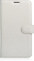 Shop4 - Wiko Freddy Hoesje - Wallet Case Lychee Wit