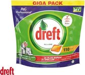 Vaatwastabletten Dreft Fresh Orange 110 stuks