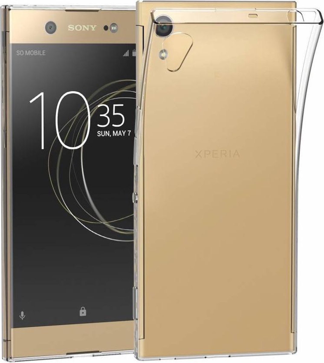 Transparant TPU Siliconen Case Telefoonhoesje Backcover voor Sony Xperia XA1 Ultra