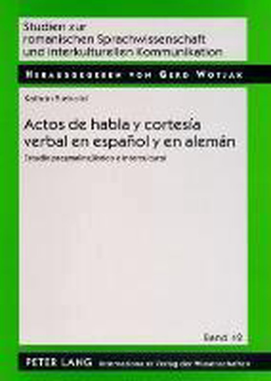 Actos de habla y cortesía verbal en español y en alemán - cover