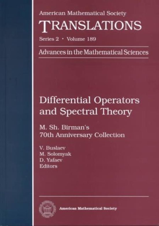 American Mathematical Society Translations- Differential Operators and Spectral Theory