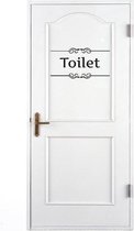 Muursticker: Stijlvolle Toiletsticker / WC Sticker / Deursticker / Badkamer sticker