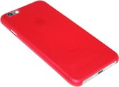 Rood kunststof hoesje Geschikt voor iPhone 6(S) Plus