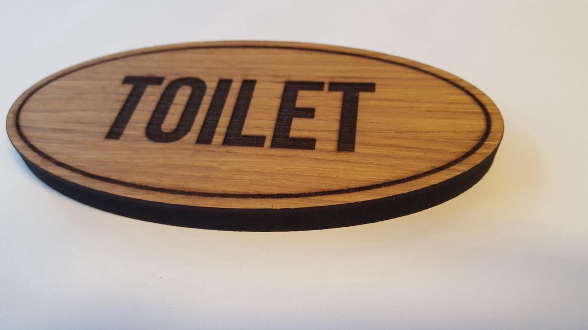 Toiletbordje ovaal, toilet