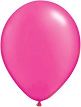 Fluor roze ballonnen 100 stuks