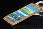 Xssive Glitter Sticker voor Samsung Galaxy S5 G900 of S5 Neo G903 Goud Duo Pack - 2 stuks