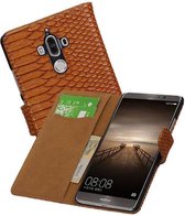 Mobieletelefoonhoesje.nl - Huawei Mate 9 Hoesje Slang Bookstyle Bruin